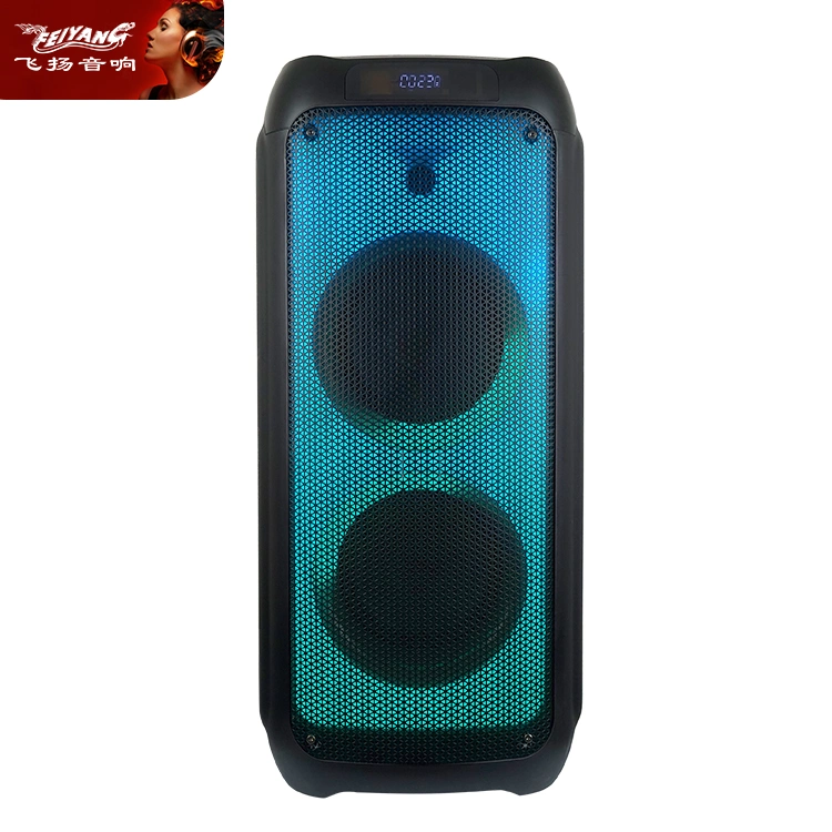 Brazil Top Sale Speaker Party Sound System for Tower DJ Portable PA Speaker Dual 8 Inch Disco Light Wireless Portable Bluetooth Speaker